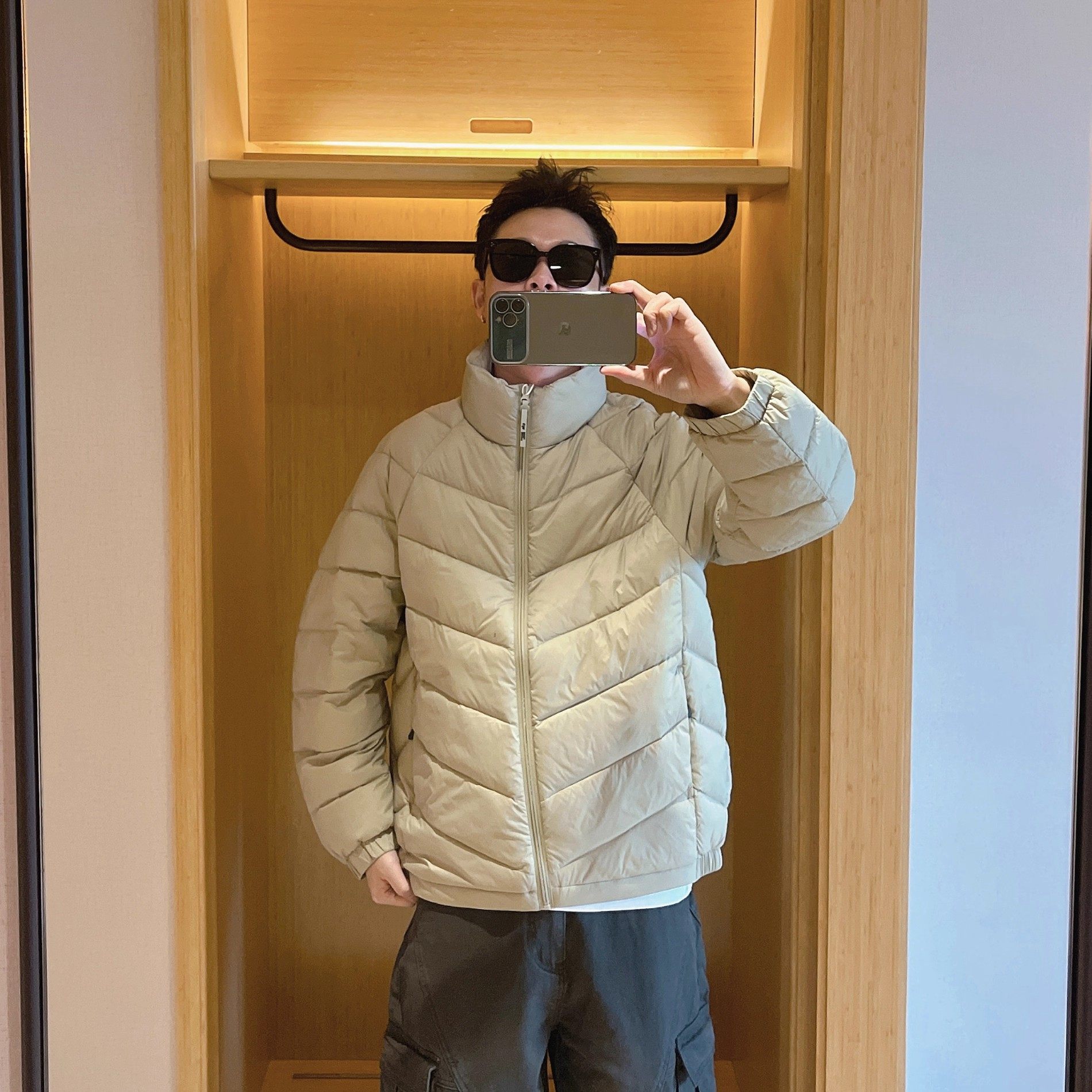 大码轻薄排骨90白鸭绒羽绒服男