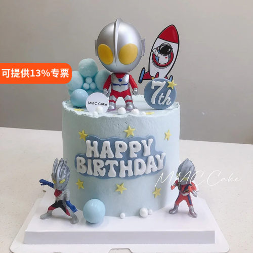 大头超人儿童生日蛋糕装饰