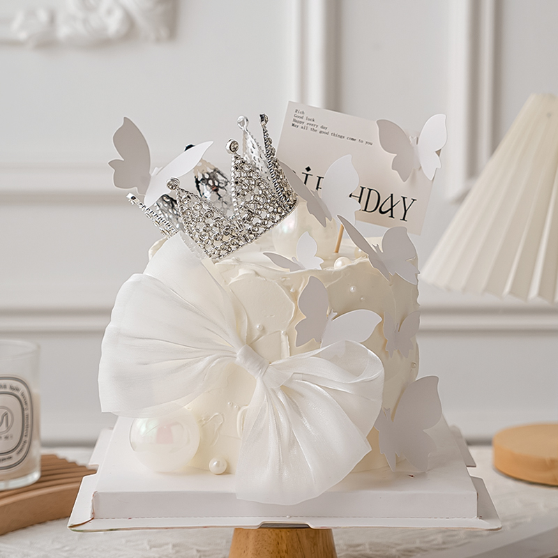 母亲节唯美蛋糕装饰全钻皇冠