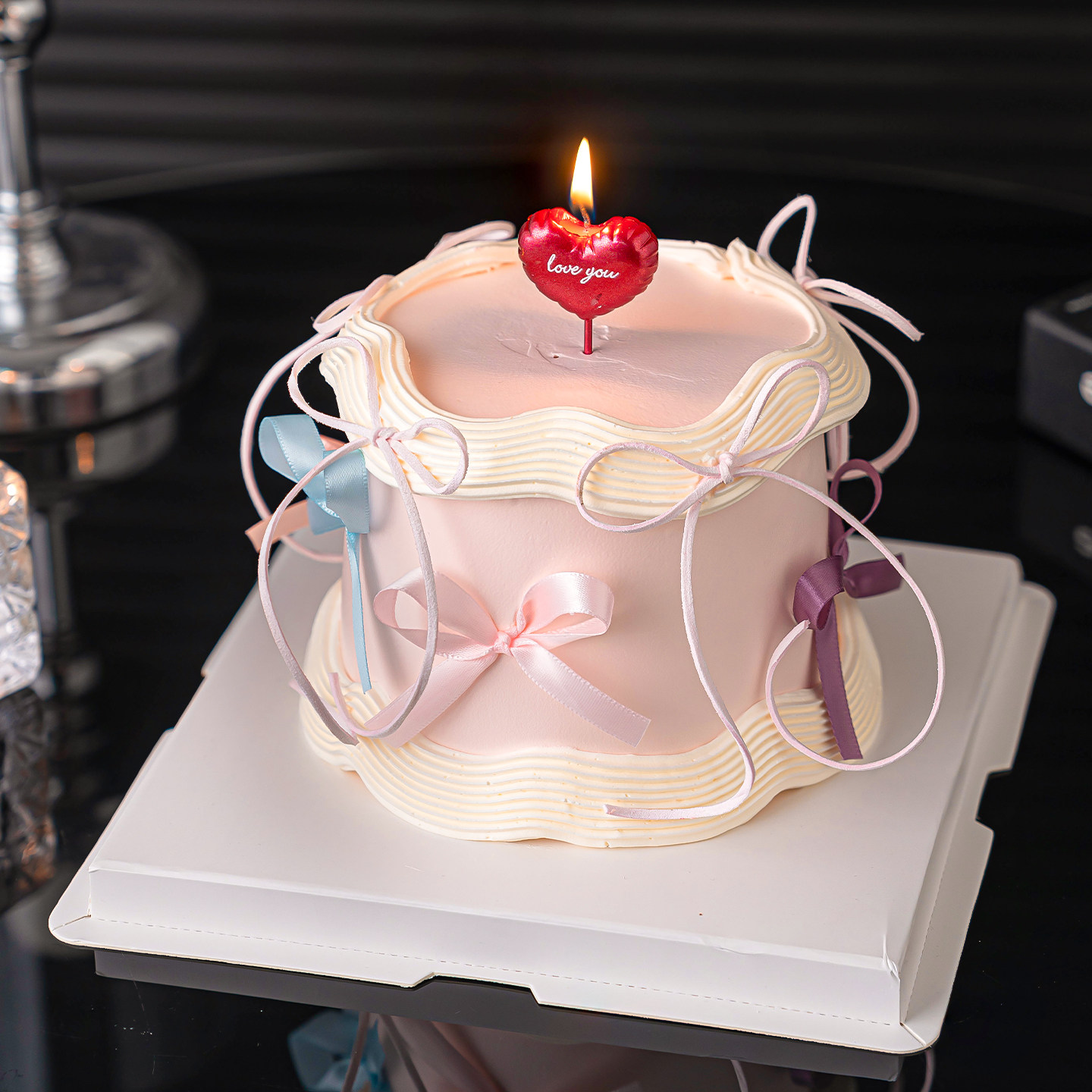 2.14情人节love you爱心蜡烛蛋糕装饰摆件情侣告白蝴蝶结丝带装扮,节庆用品/礼品,节日装扮用品,淘宝优惠券,粉丝福利购,淘宝优惠卷