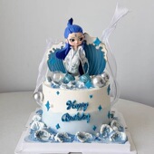 网红哪吒敖丙蛋糕装 扮插件 饰摆件魔童三太子海浪儿童男孩生日装