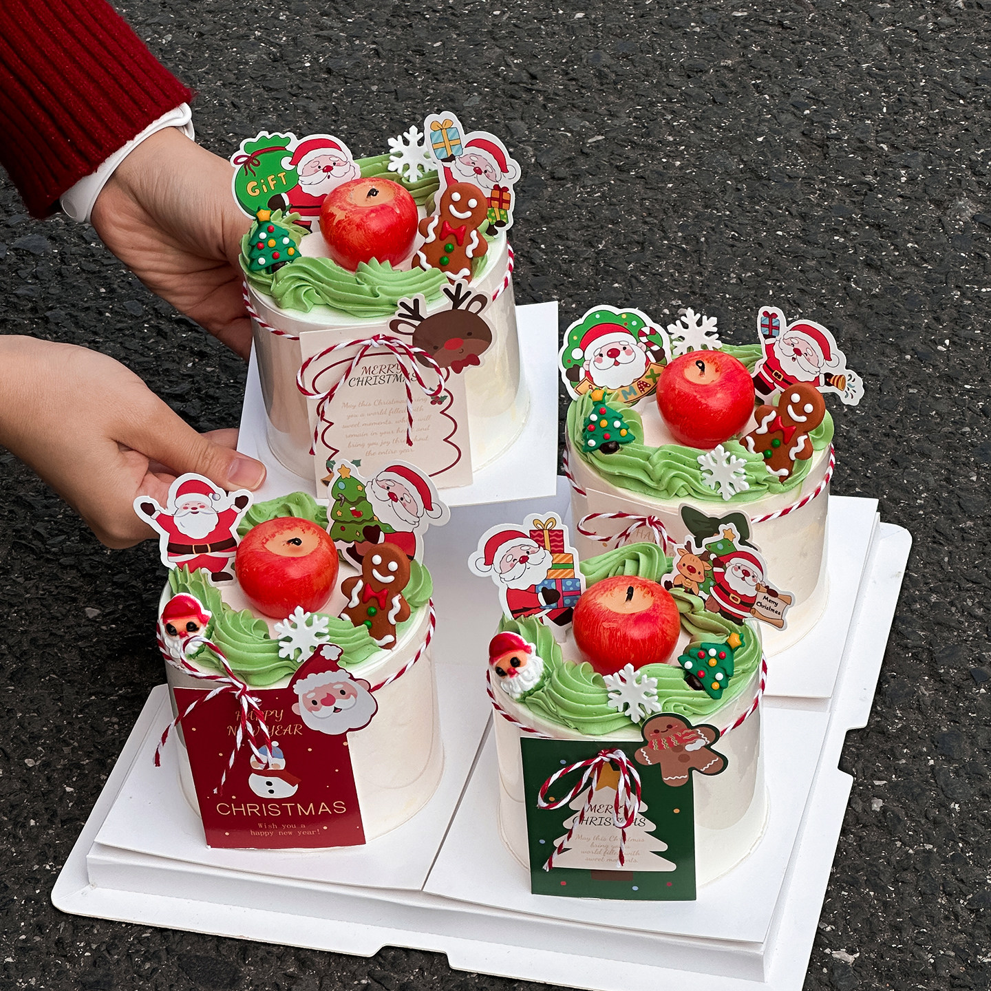 2026圣诞节苹果蜡烛蛋糕装饰摆件节日甜品圣诞快乐明信片装扮插件,节庆用品/礼品,节日装扮用品,淘宝优惠券,粉丝福利购,淘宝优惠卷