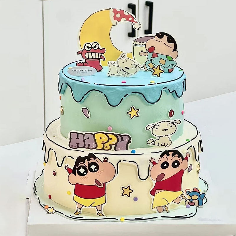 蜡笔小新蛋糕装饰摆件二次元漫画卡通儿童小孩生日甜品烘焙插件,节庆用品/礼品,节日装扮用品,淘宝优惠券,粉丝福利购,淘宝优惠卷