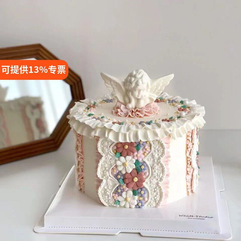 小天使模具硅胶欧式翅膀造型巧克力翻糖生日蛋糕摆件diy烘焙工具
