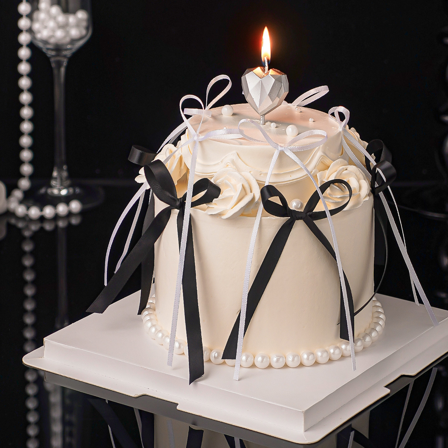 2.14情人节简约蛋糕装饰钻石爱心蜡烛插件情侣告白芭蕾风丝带装扮,节庆用品/礼品,节日装扮用品,淘宝优惠券,粉丝福利购,淘宝优惠卷