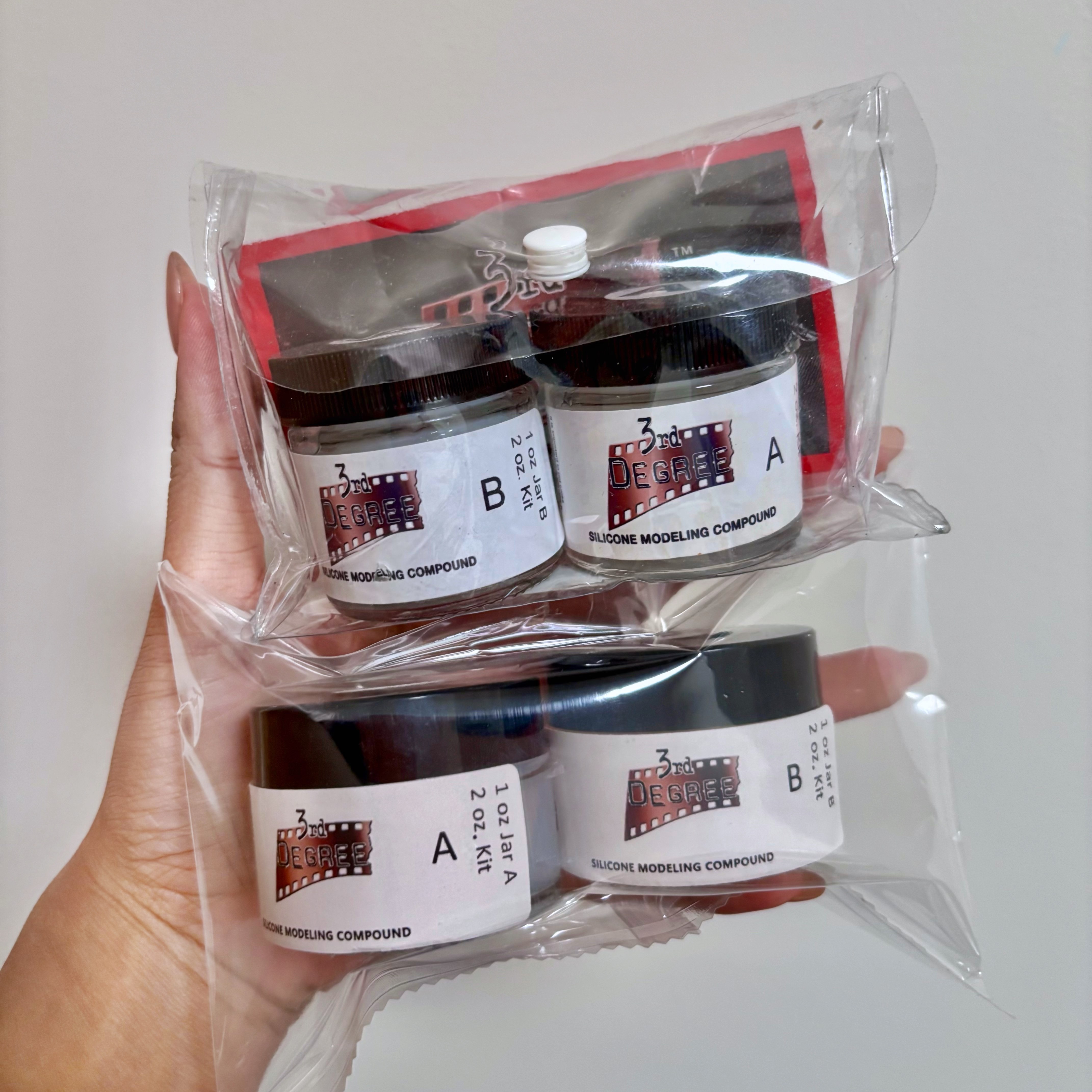 3RD现场快干AB胶分装伤效塑型硅胶伤口烧伤制作万圣节影视特效妆