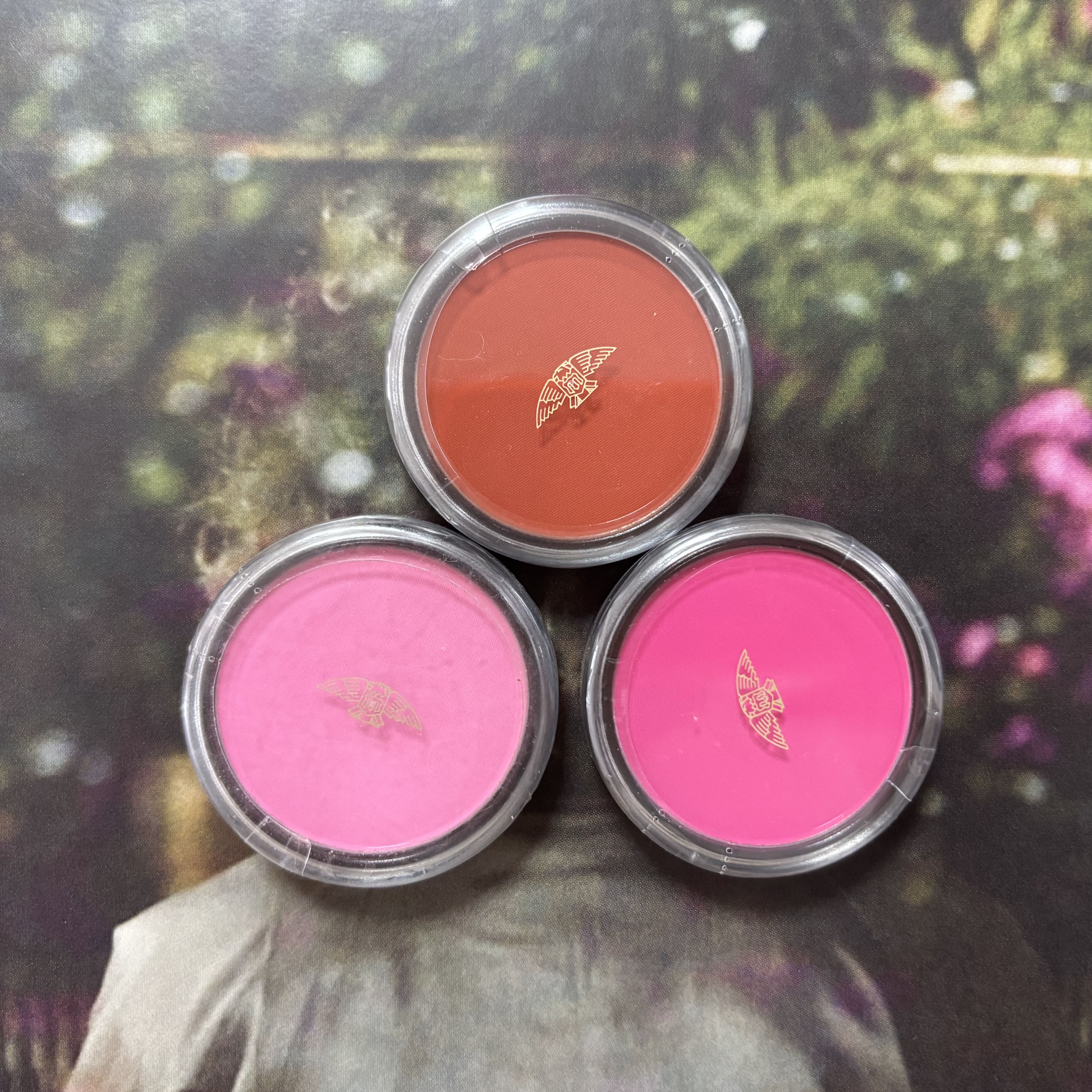 三善腮红粉胭脂哑光珠光玫红提气色戏曲胭脂大红面部脸彩