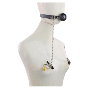 谜姬sm道具乳房女性自慰器口塞乳夹刺激夫妻调情情趣女用品胸部