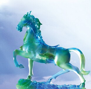 古法琉璃BX锦绣前程 马 家居 办公室摆件 送同学 朋友礼品