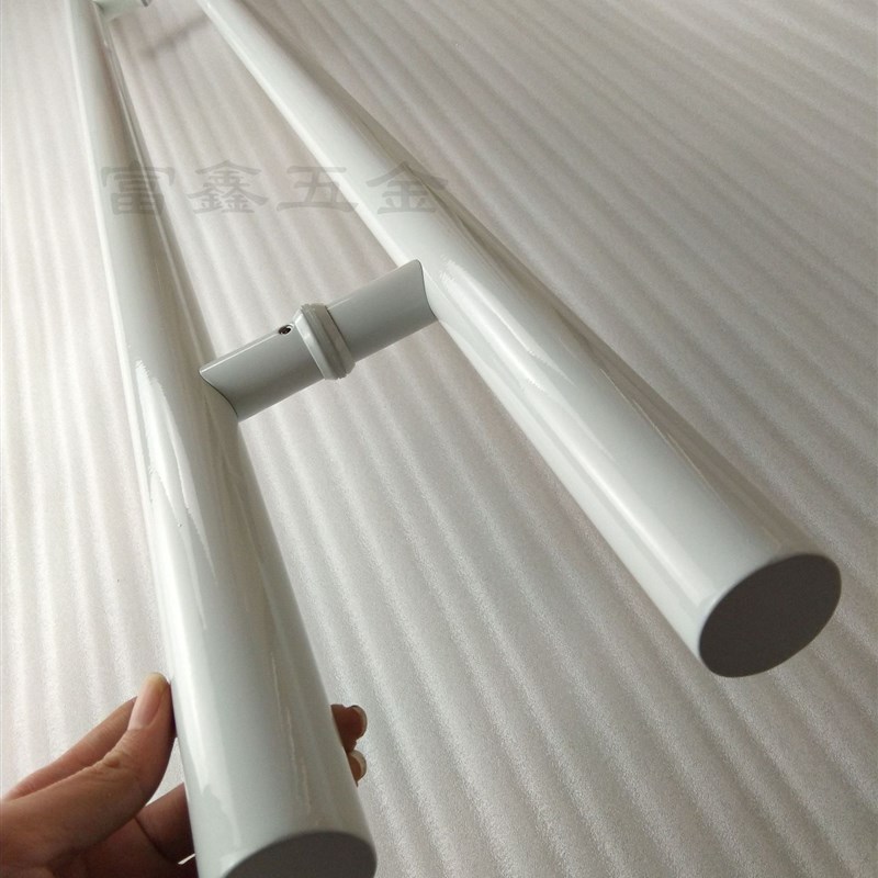 简约现代大门拉手烤漆白不锈钢拉手有框门把手加厚推拉门拉手