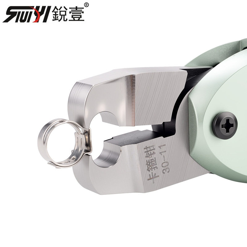 锐壹气动卡箍钳单耳无极喉箍钳HS-30汽车水管油管卡钳球笼管束钳图片