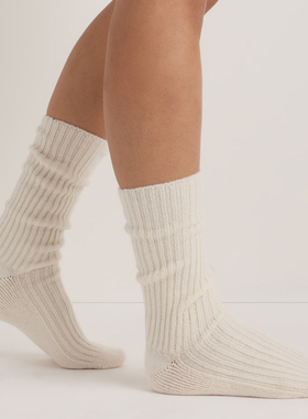 美系Q山羊绒开司米男女袜 E716