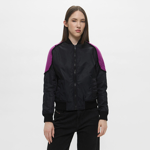 E418 拼接加绒拉链夹克外套 意大利奢品Tru撤柜 女款