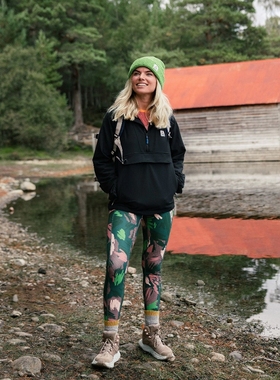 英伦户外山系PSG 女款 松紧腰印花运动紧身裤 B224