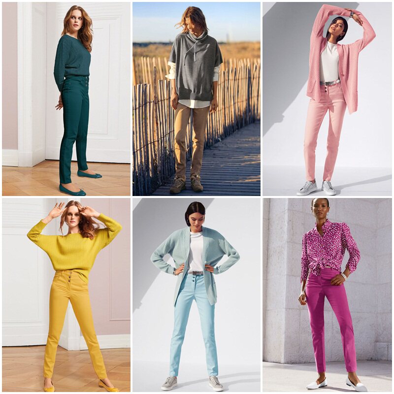 德系轻奢MD1E 女款 前排扣超高腰修身长款牛仔裤 多色 2993