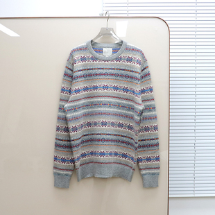 费尔岛提花羊毛针织衫 美式 老钱风比比兄弟 男款 F310 毛衣