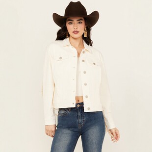 流苏牛仔夹克外套 女款 F597 西部乡村SHY@ 美式