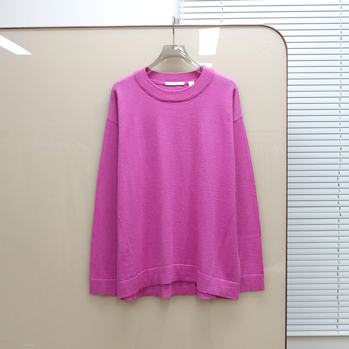 澳洲轻奢C0UNTRY 女款 羊毛混纺圆领落肩针织衫 E041