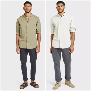 A722 成衣洗染柔软舒适棉质衬衫 澳洲轻奢ACBRAND 男款