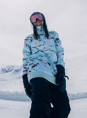 澳洲滑雪潮牌WATS  无性别 帽刺绣抓绒宽松卫衣 D539