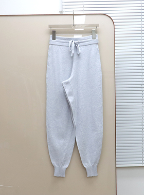 美系安@NTHR0 女款  松紧腰抽绳收脚休闲裤 E521