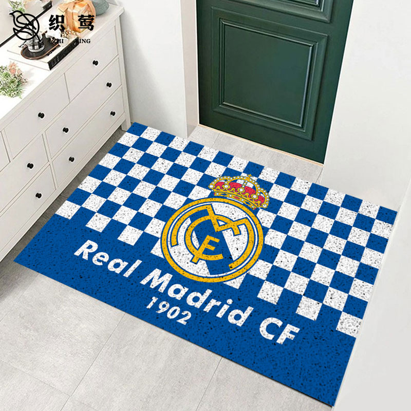 家用皇马欧冠西甲足球迷丝圈地垫