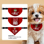 2026河南足球俱乐部球迷宠物口水巾狗狗猫咪三角巾围脖围巾围兜