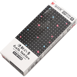 晨光中性笔ins 简约韩国小清新可爱创意黑色水笔0.38 学生用晨光全针管批发圆珠笔樱花限定碳素笔 黑笔