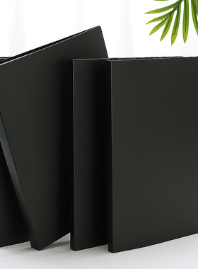 纯黑色A4乐谱夹册不反光音乐乐曲钢琴专用谱夹文件夹展开式古筝架子鼓谱夹儿童音乐室合唱团资料册可定制订制