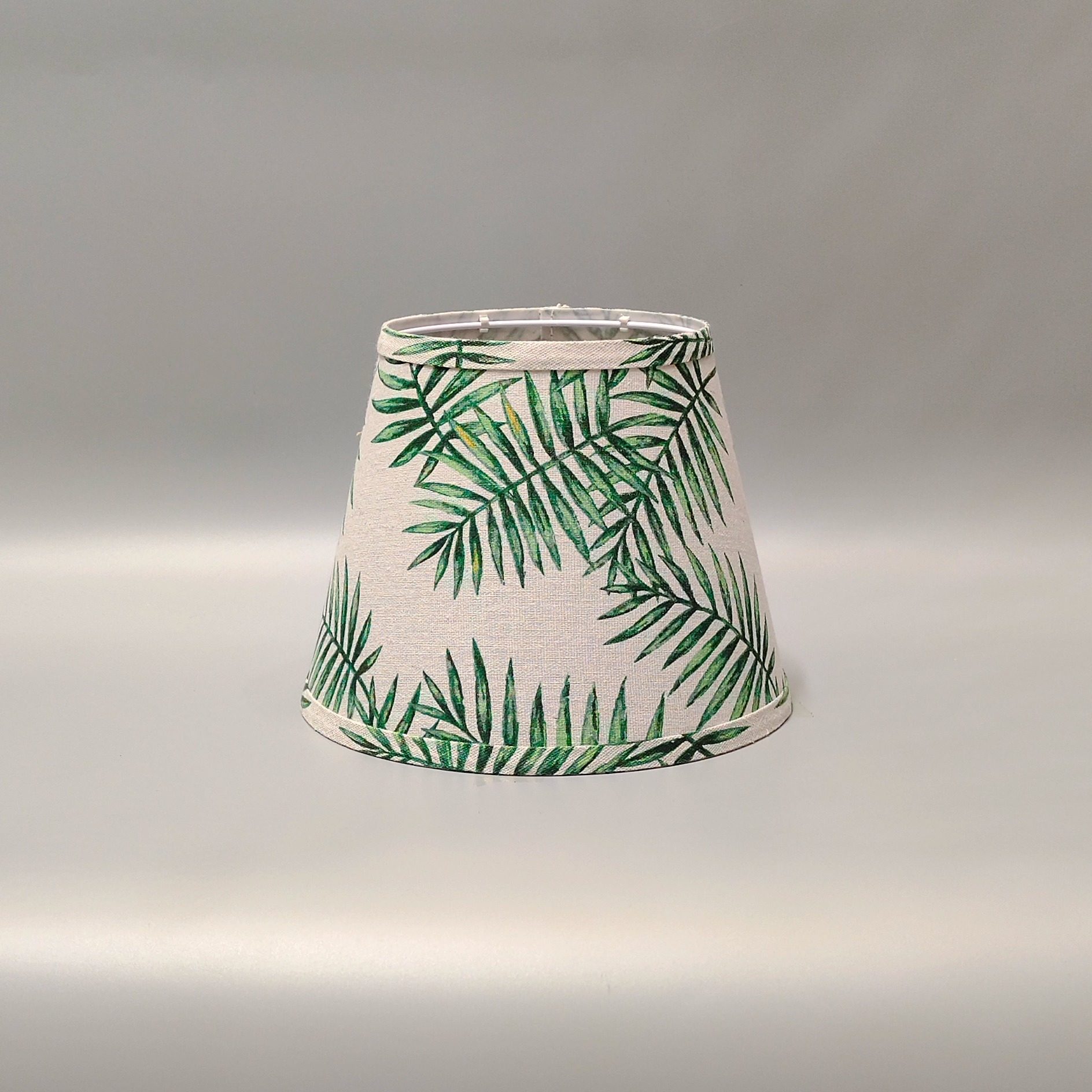 锥形亚麻台灯简约吊灯灯罩外壳通用配件e27落地灯布艺防刺眼替换