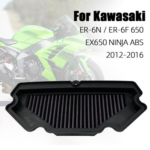 适配川崎ER6F 6N忍者NINJA650R摩托车空气滤芯滤清器机滤空滤配件