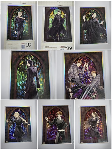 正版官谷极梦岛哈利波特色纸琉璃彩窗系列PET双闪色纸汤姆德拉科