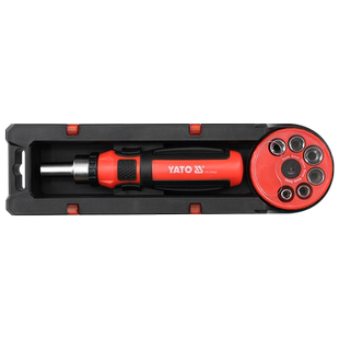 YATO易尔拓棘轮螺丝批组套螺丝刀套装十字一字起子改锥短批头套装