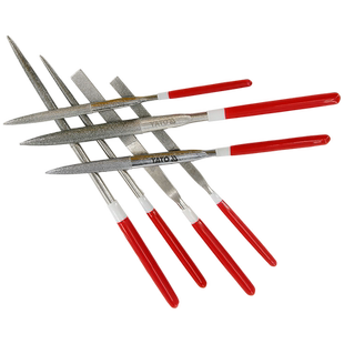 YATO金刚石锉刀打磨工具小圆锉刀三角金刚砂锉刀超薄小锉刀扩孔针