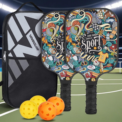 匹克球板拍pickleball球拍玻璃纤维碳纤维匹克球拍板皮克球比克球