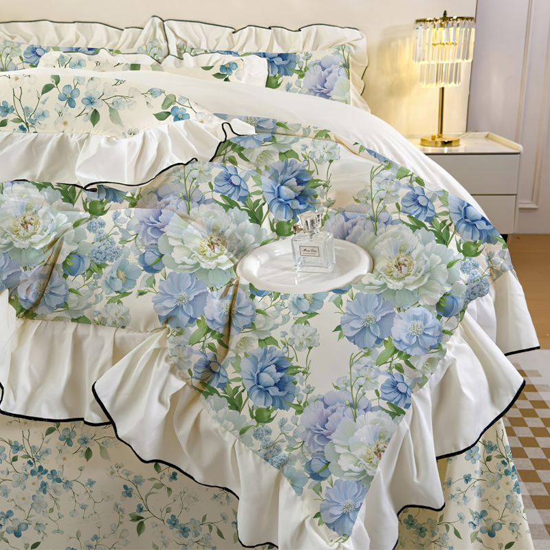 金璐艺凉感冰丝四件套英浪漫美学