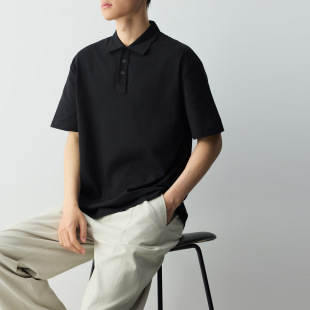 墨麦客男装高智通勤索罗娜凉感短袖polo衫男2026夏季新款透气T恤