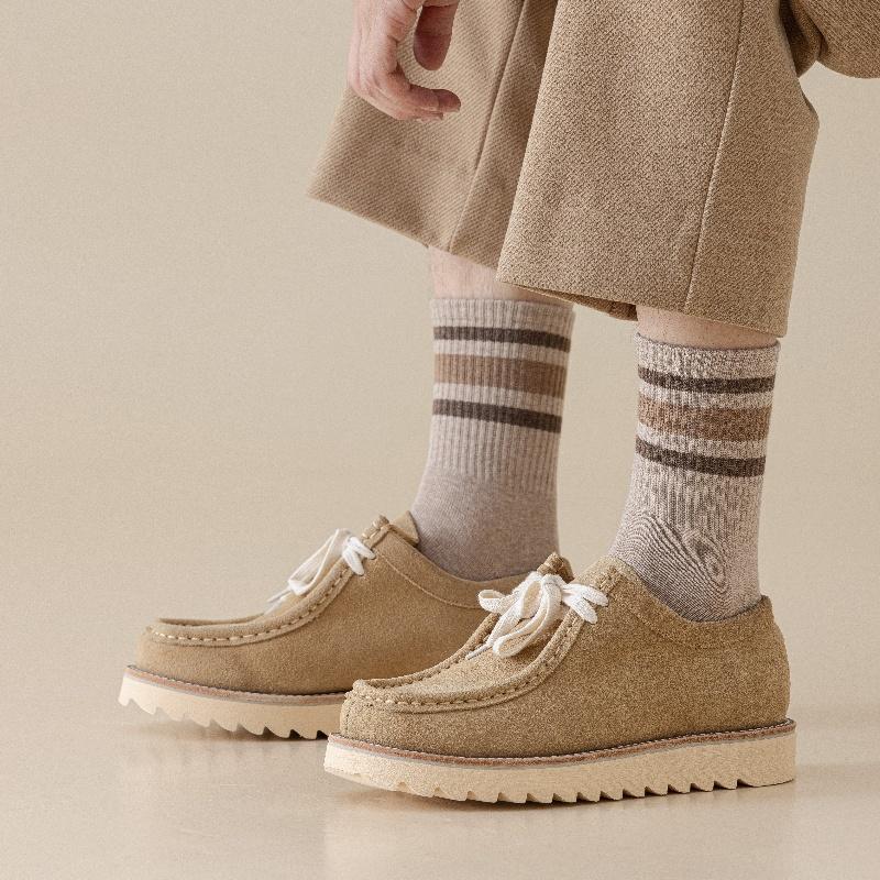 袜子纯棉抗菌男士秋冬中筒袜