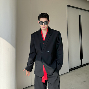 韩版明星吴磊同款西装外套男士高级感英伦风修身帅气男装P140图片