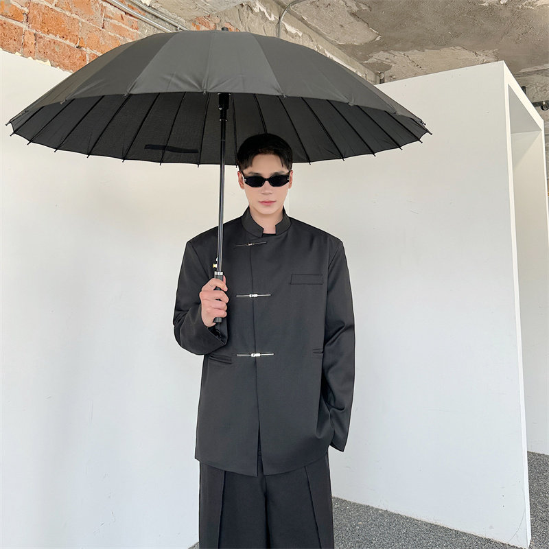 新中式中山装立领西装外套男结婚订婚礼服西服外套P125,男装西服套装,星座1009（原B233）