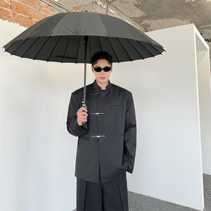 新中式中山装立领西装外套男结婚订婚礼服西服外套P125图片