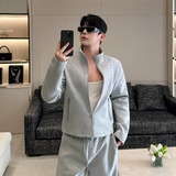 韩版舒适区立领卫衣宽松阔腿卫裤时尚软糯慵懒INS休闲套装P195，男装卫衣，星座1009（原B233）