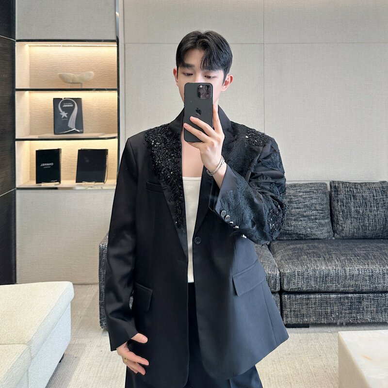 重工设计舞台明星同款西装外套男P225，男装西服套装，星座1009（原B233）