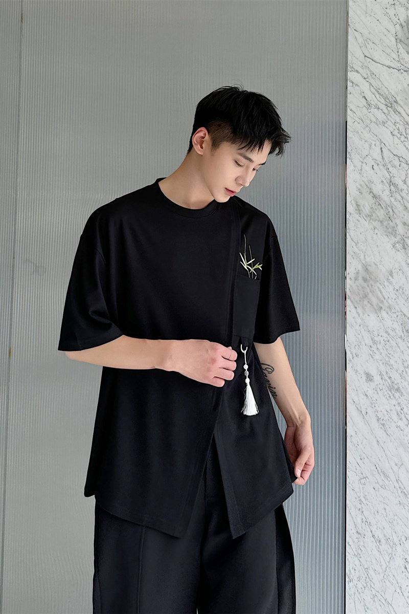 夏季风绣花短袖男P65,男装T恤,星座1009（原B233）