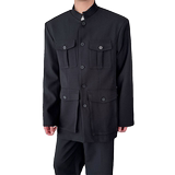 中山装风高校痞帅制服男JK西装改良新中式多口袋西装外套P135，男装西服套装，星座1009（原B233）