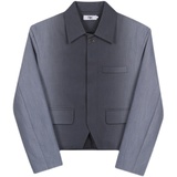 小众设计感渐变色复古垫肩外套夹克男P135，男装夹克，星座1009（原B233）