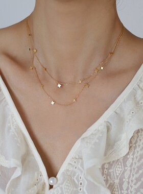 繁星锁骨链北斗满天星精致小巧短链镀金不掉色小众轻奢礼物夏