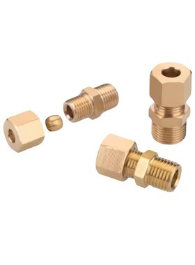 DKLPT3/4/5/6/8/10/12/14/15/16-1/2/3/4铜管接头 外螺纹弯管