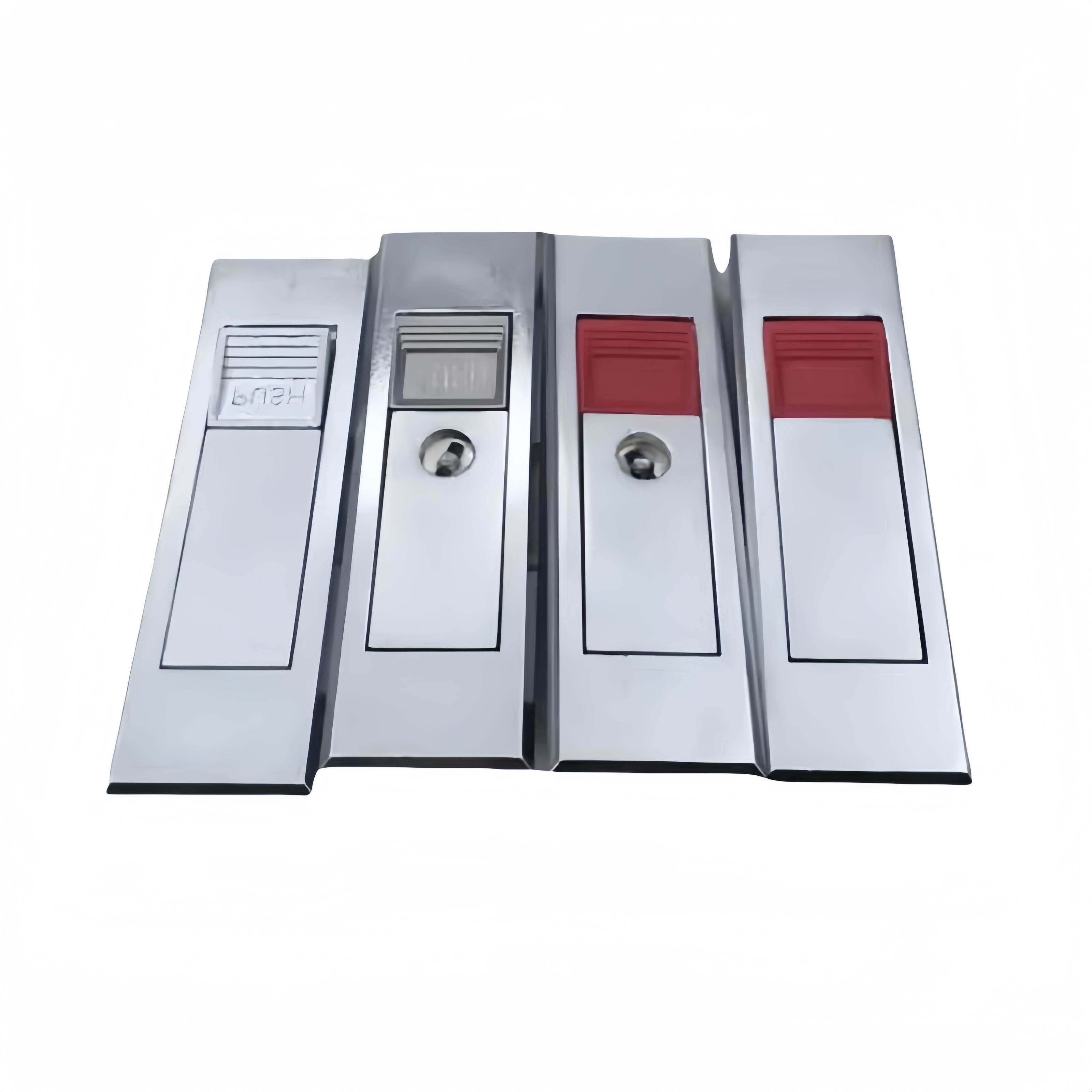 海坦MS603红白珠弹跳平面锁MS507消防电箱锁机箱按钮锁配电柜门锁