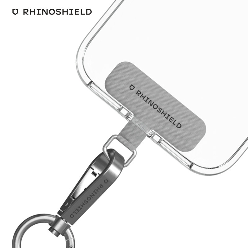 犀牛盾手机壳挂绳固定卡片通用背贴夹片适用苹果华为安卓小米可拆卸贴片安全防丢金属个性